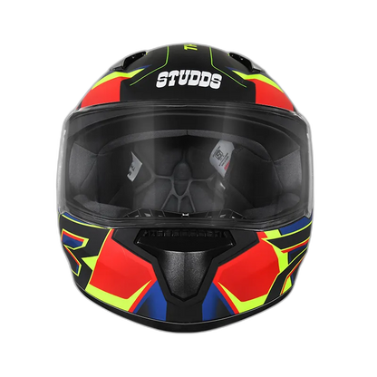STUDDS Thunder D6 Matt Black Red N1 Full Face Helmet