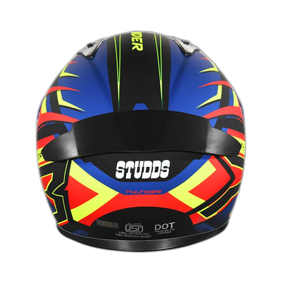 STUDDS Thunder D6 Matt Black Red N1 Full Face Helmet