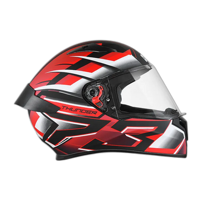 STUDDS Thunder D6 Matt Black White N2 Full Face Helmet