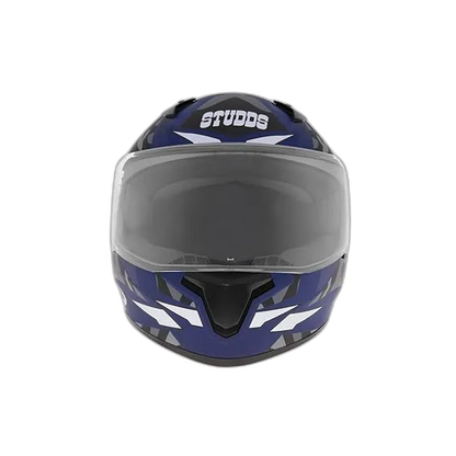 STUDDS Thunder D7 Matt Blue N4 Full Face Helmet