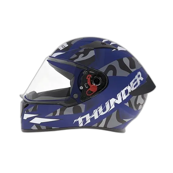 STUDDS Thunder D7 Matt Blue N4 Full Face Helmet