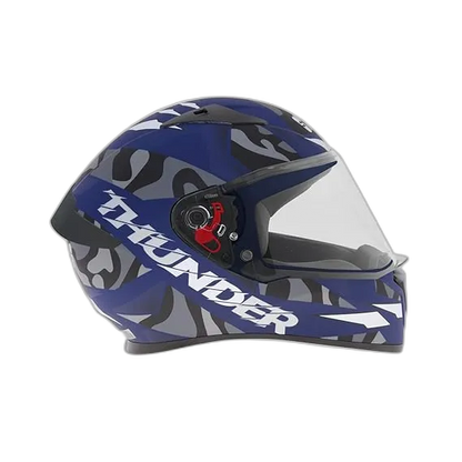 STUDDS Thunder D7 Matt Blue N4 Full Face Helmet