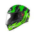 STUDDS Thunder D7 Matt Neon Green N9 Full Face Helmet