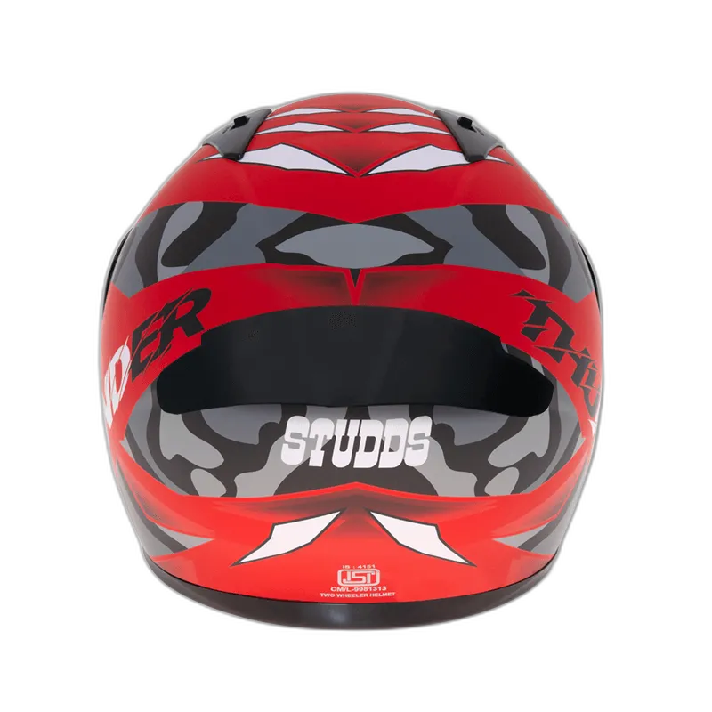 STUDDS Thunder D7 Matt Red N9 Full Face Helmet