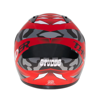 STUDDS Thunder D7 Matt Red N9 Full Face Helmet
