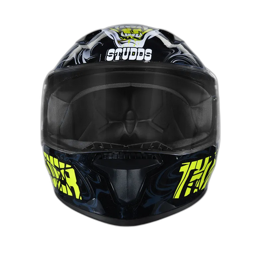 STUDDS Thunder D8 Black N5 Full Face Helmet