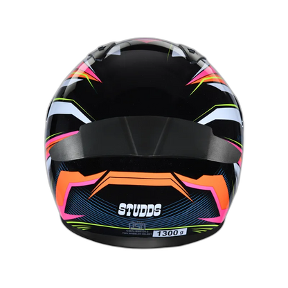 STUDDS Thunder D8 Matt Black N10 Full Face Helmet