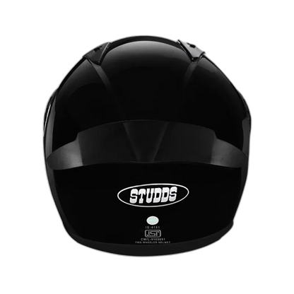 STUDDS Thunder Smoky Sp Black Full Face Helmet