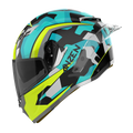 RIDEX Titanium Anzen Glossy Blue Full Face Helmet