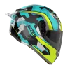 RIDEX Titanium Anzen Glossy Blue Full Face Helmet
