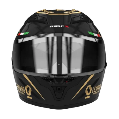 RIDEX Titanium Gen Il Leopard Black Gold Full Face Helmet
