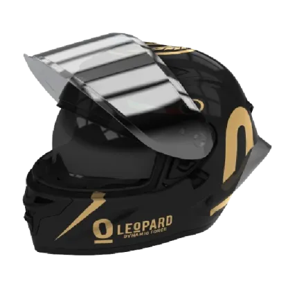 RIDEX Titanium Gen Il Leopard Black Gold Full Face Helmet