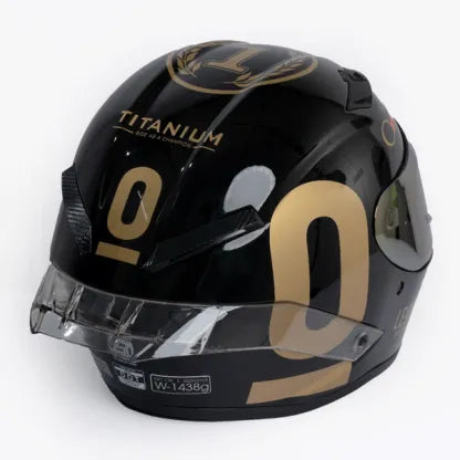 RIDEX Titanium Gen Il Leopard Black Gold Full Face Helmet