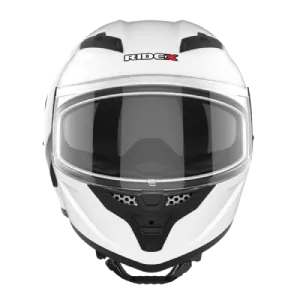 RIDEX Titanium Gen Il Pearl White Glossy Full Face Helmet
