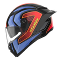 RIDEX Titanium Ignis Blue Glossy Full Face Helmet