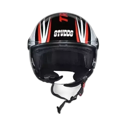 STUDDS Track Super D3 Black N6 Half Face Helmet