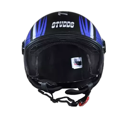 STUDDS Track Super D3 Matt Black N1 Half Face Helmet