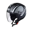 STUDDS Track Super D3 Matt Black N4 Half Face Helmet