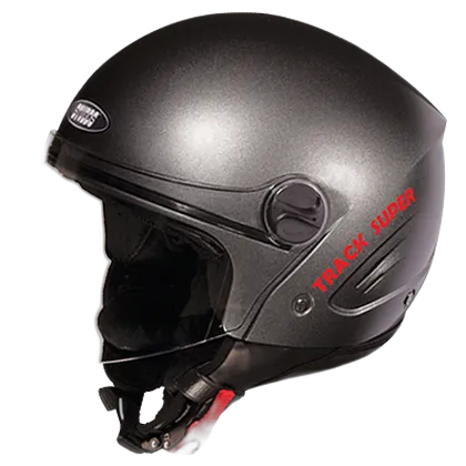 STUDDS Track Super Gun Grey Half Face Helmet