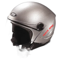 STUDDS Track Super Silver Grey Half Face Helmet