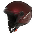STUDDS Track Super Wine Red Half Face Helmet