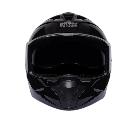 STUDDS Trooper Black Fu Flip Up Helmet