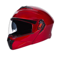 STUDDS Trooper Cherry Red Fu Flip Up Helmet
