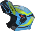 STUDDS Trooper D1 Blue N5 Fu Flip Up Helmet