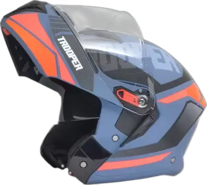 STUDDS Trooper D1 Blue N8 Flip Up Helmet