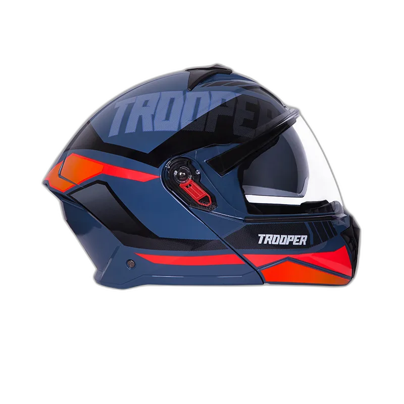 STUDDS Trooper D1 Blue N8 Flip Up Helmet