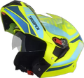 STUDDS Trooper D1 Matt Yellow N1 Fu Flip Up Helmet
