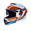STUDDS Trooper D1 Wt Red N Flip Up Helmet