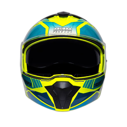 STUDDS Trooper D1 Yellow N3 Flip Up Helmet