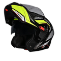 STUDDS Trooper D2 Black Fluorescnt Ylw N Flip Up Helmet