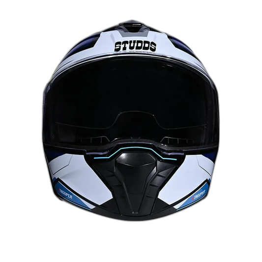 STUDDS Trooper D2 Black N1 Flip Up Helmet