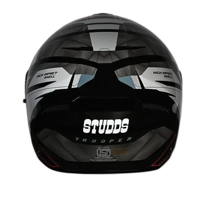 STUDDS Trooper D2 Black N4 Flip Up Helmet
