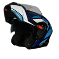 STUDDS Trooper D2 Black N Flip Up Helmet