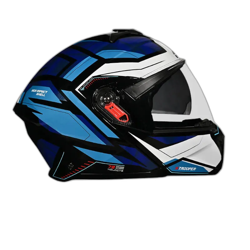 STUDDS Trooper D2 Black N Flip Up Helmet