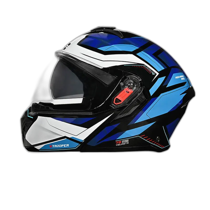 STUDDS Trooper D2 Black N Flip Up Helmet