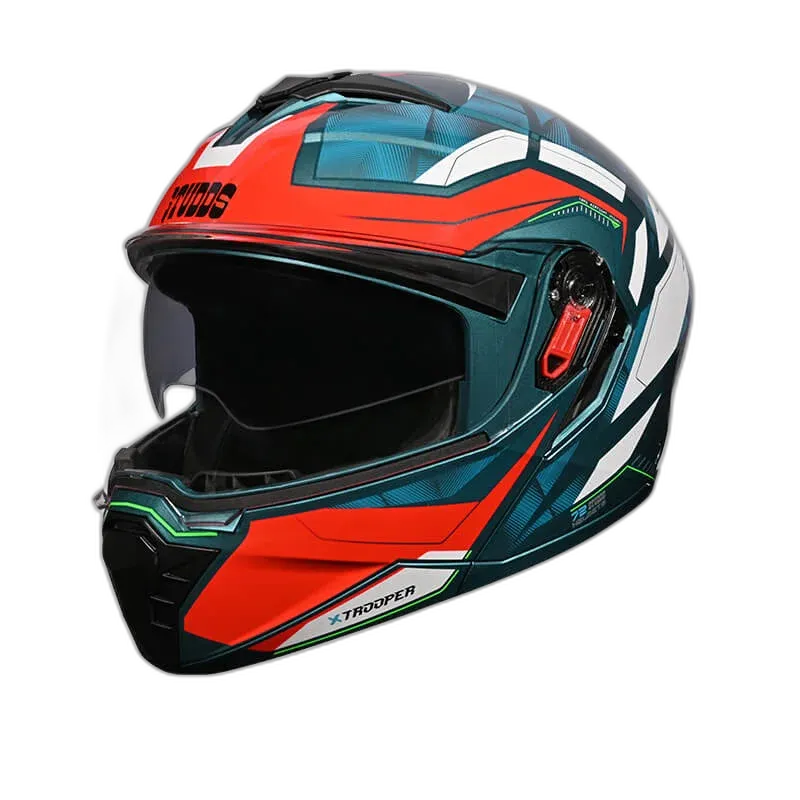STUDDS Trooper D2 Blue N2 Flip Up Helmet