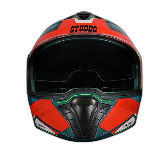 STUDDS Trooper D2 Blue N2 Flip Up Helmet