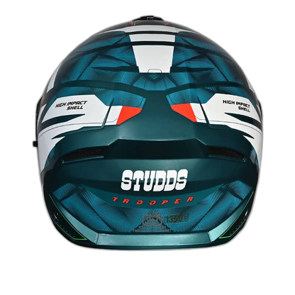 STUDDS Trooper D2 Blue N2 Flip Up Helmet