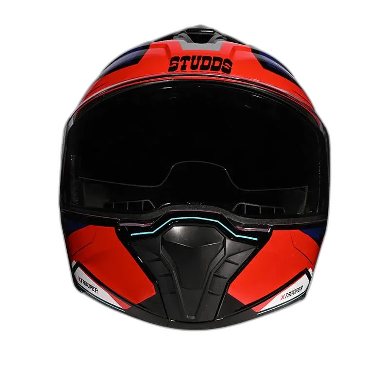 STUDDS Trooper D2 Blue N6 Flip Up Helmet