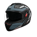 STUDDS Trooper D2 Matt Black N4 Grey Flip Up Helmet