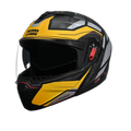 STUDDS Trooper D2 Matt Black Neon Flip Up Helmet