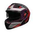 STUDDS Trooper D2 Purple N2 Flip Up Helmet