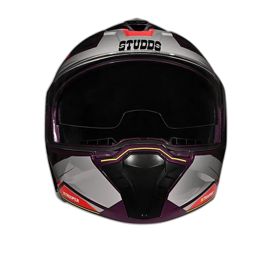 STUDDS Trooper D2 Purple N2 Flip Up Helmet