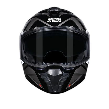 STUDDS Trooper D3 Matt Black N6 Flip Up Helmet