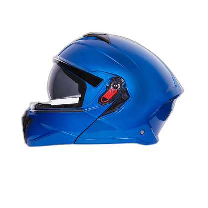 STUDDS Trooper Flame Blue Fu Flip Up Helmet