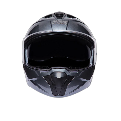 STUDDS Trooper Gun Grey Fu Flip Up Helmet